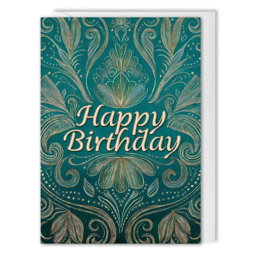 Elegant Business Birthday Cards For Clients - Company Logo