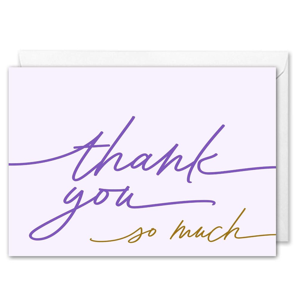 Thank You So Much Card - Brand Colours & Logo - Clients, Employees