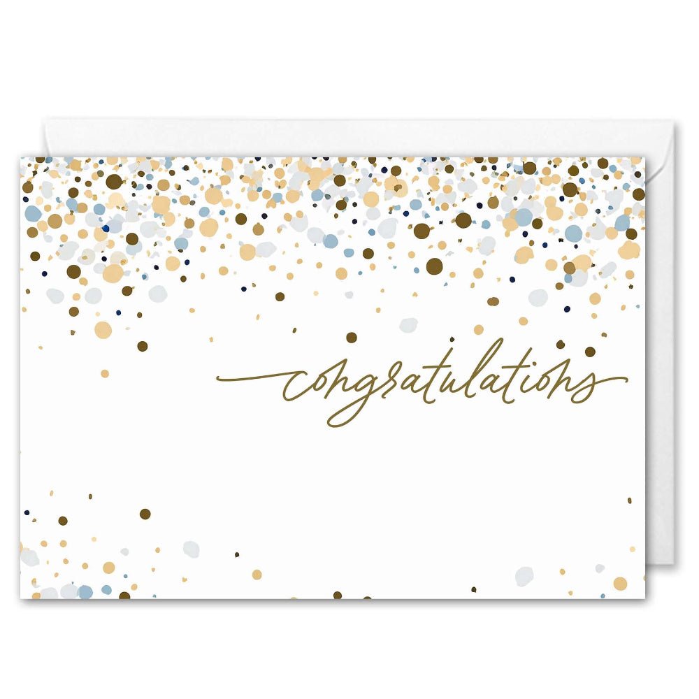 Business Congratulations Cards - Elegant Confetti