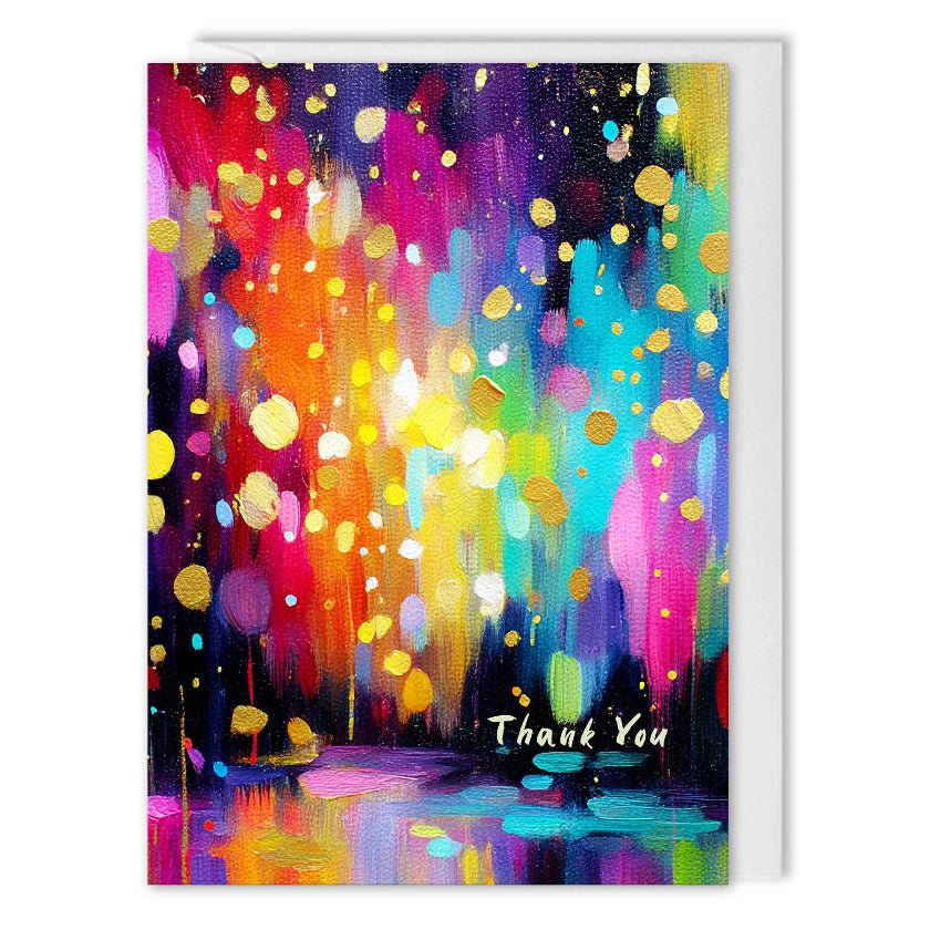 Custom Business Thank You Cards - Colour Abstract