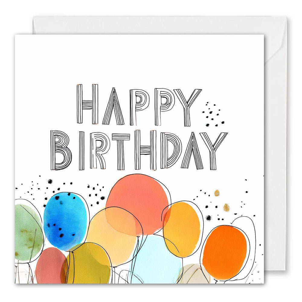 Corporate Birthday Cards For Clients & Employees - Balloons