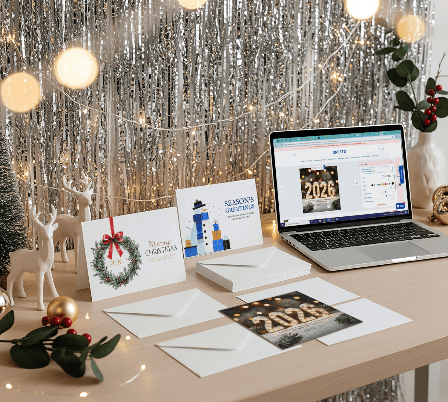 custom corporate Christmas cards 2025