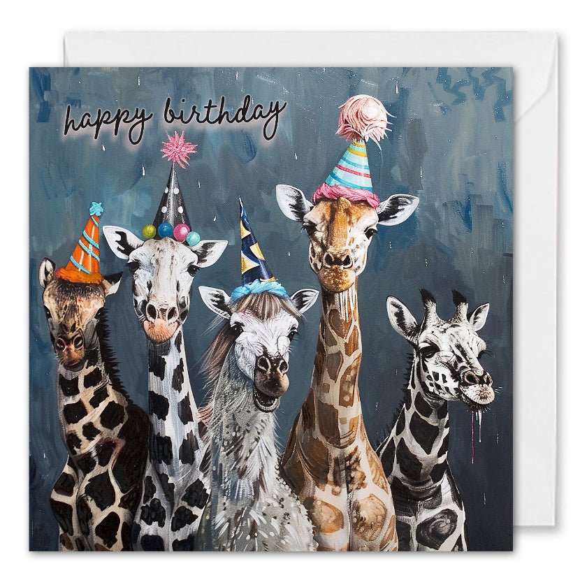 Business Birthday Cards - Party Animals - Personalised Logo