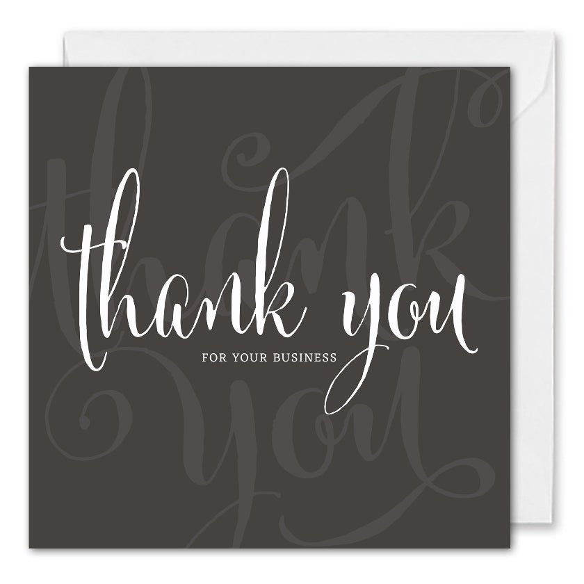 Professional Business Thank You Card - Custom Brand Colours