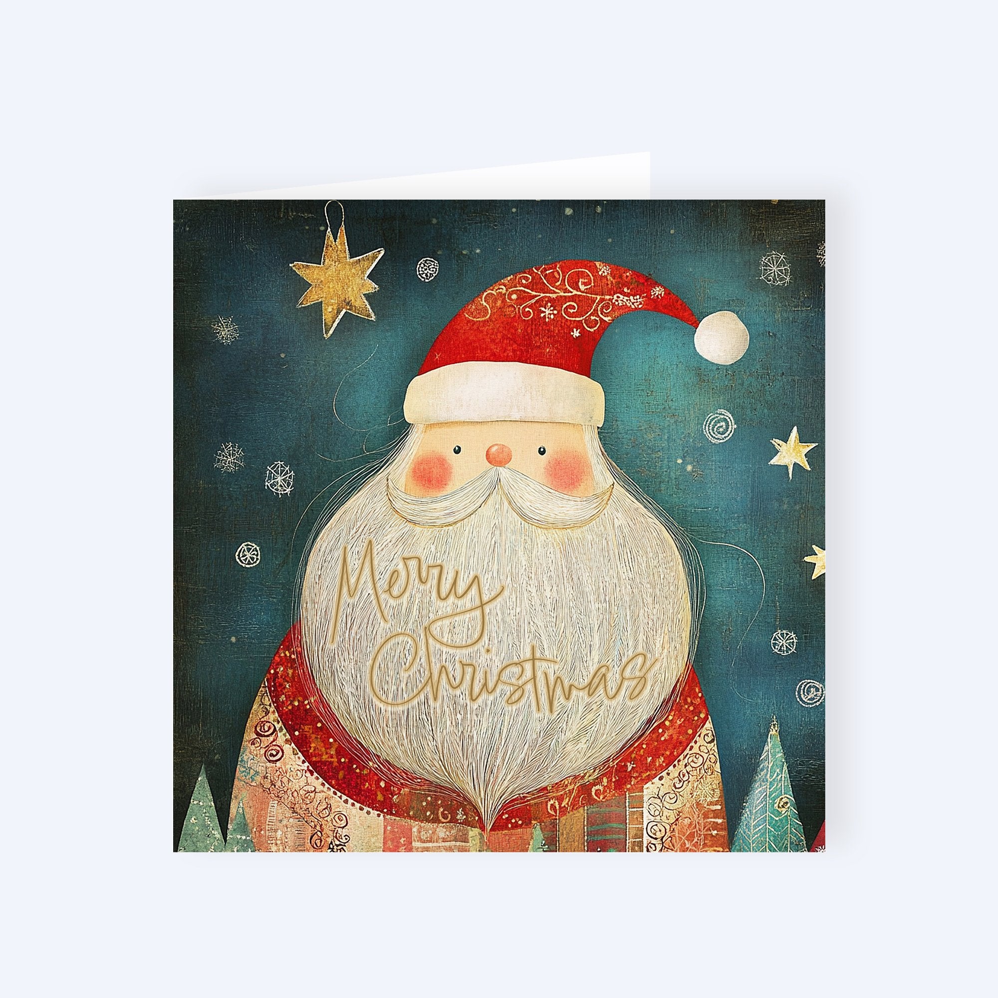 santa Christmas cards for business