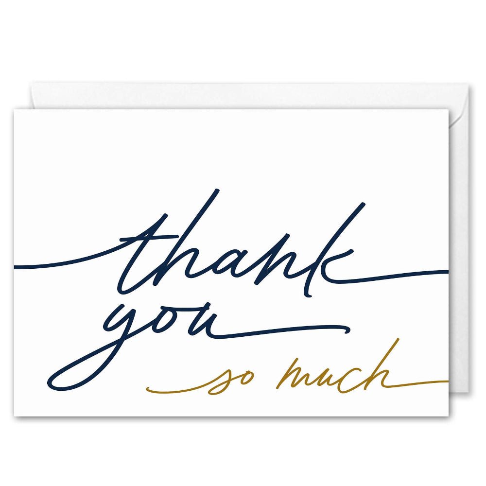Thank You So Much Card - Brand Colours & Logo - Clients, Employees