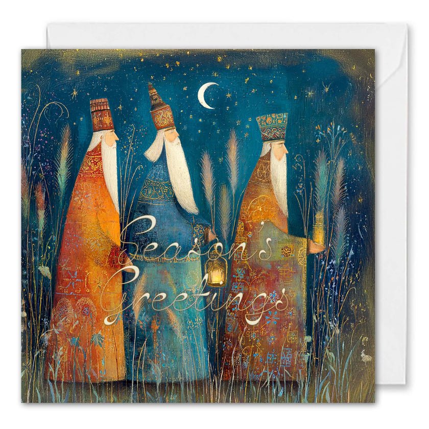 Custom Logo Corporate Christmas Cards - Three Wise Men