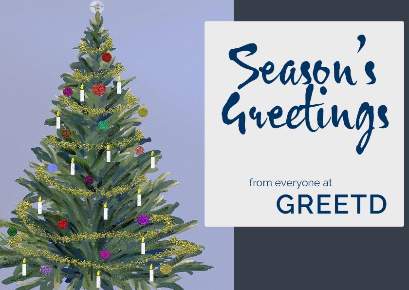 Corporate Christmas Card Custom Logo Christmas Tree Card Greetd