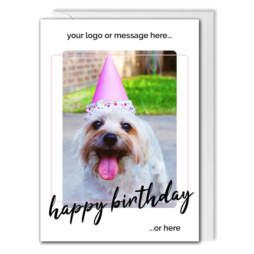 Personalised Dog Business Birthday Card