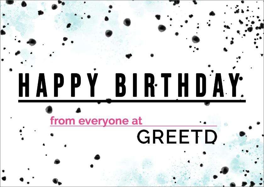 Personalised Corporate Birthday Card