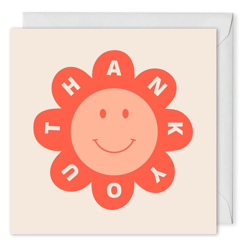 Custom Smiley Thank You Card Staff Customers