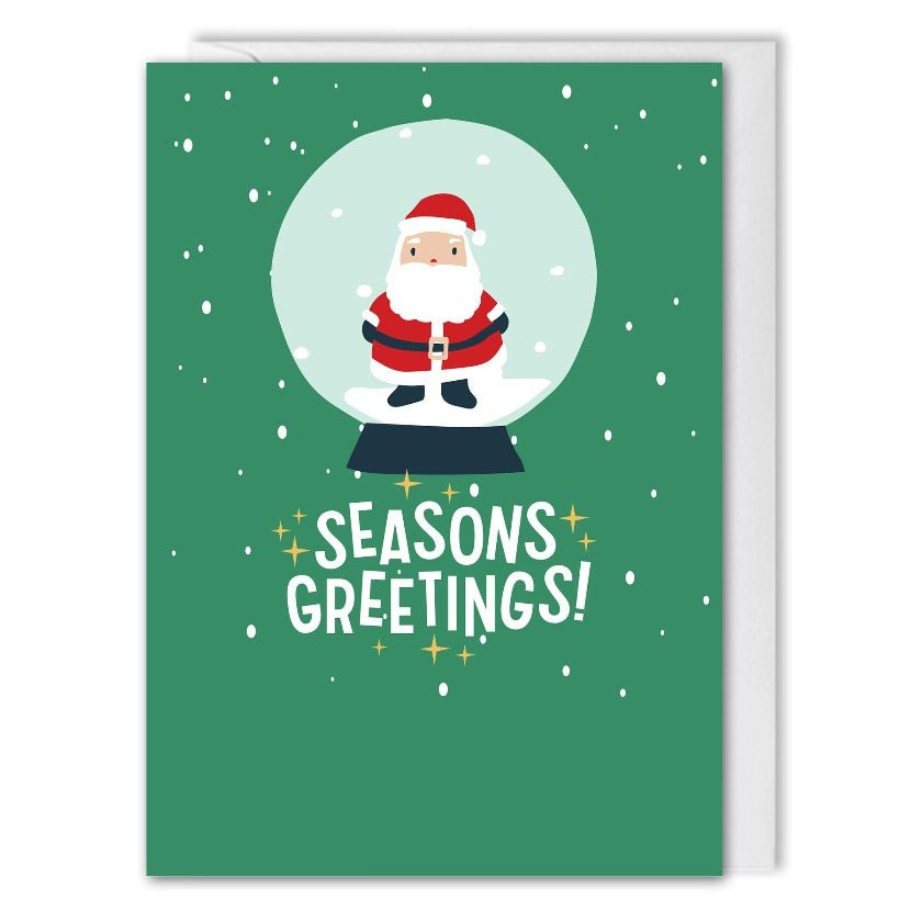 Custom Business Christmas Card Santa