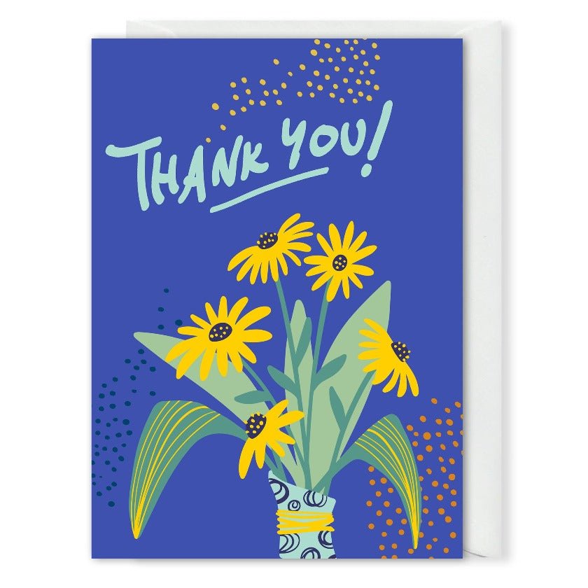 Custom Business Thank You Card Flowers
