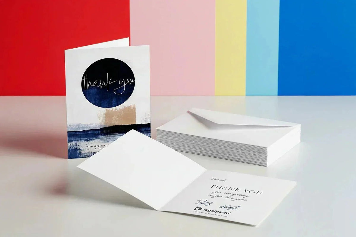 mid year thank you cards inside message for clients and employees 