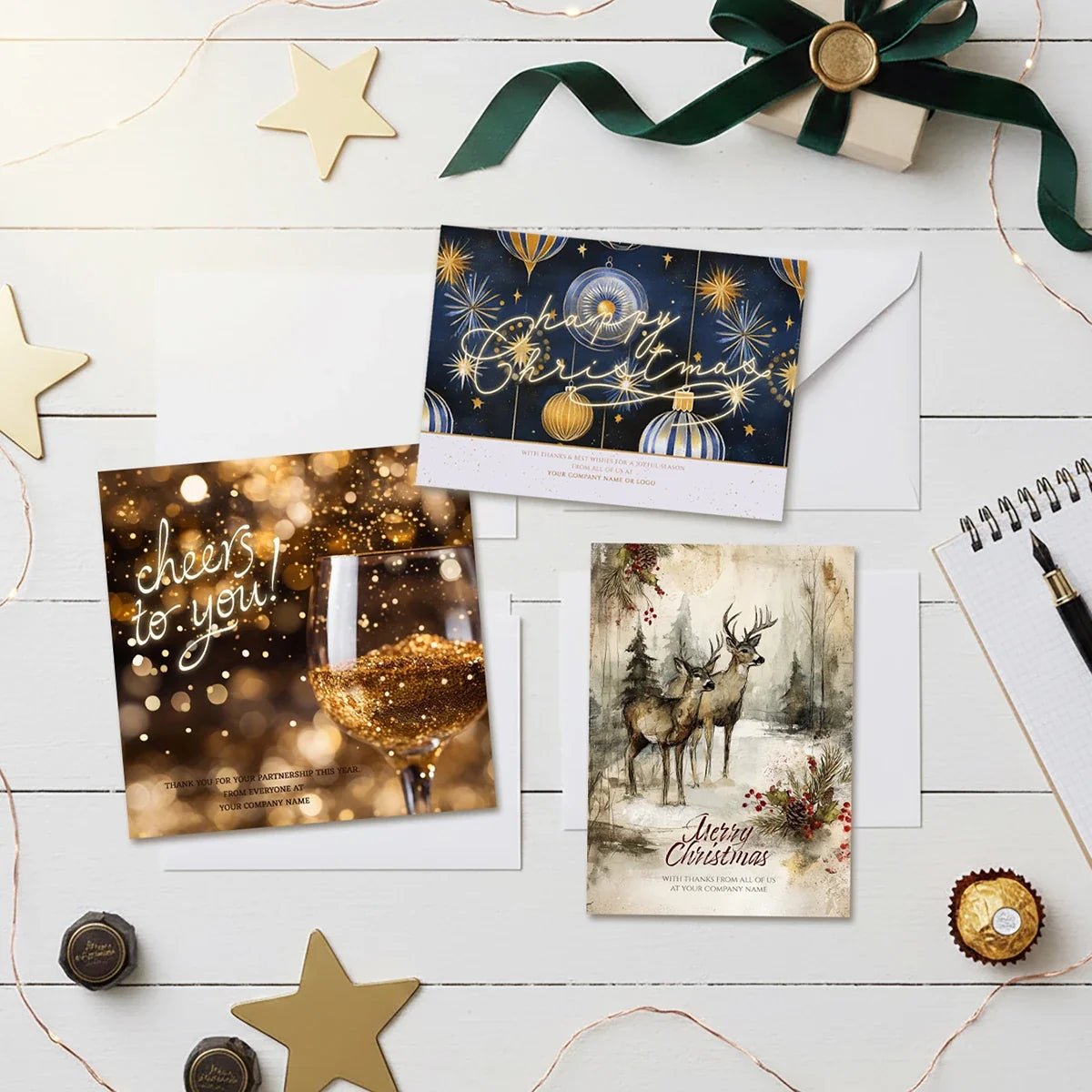 Appreciation Christmas cards for clients and customers
