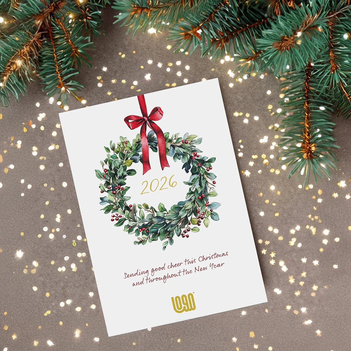 Corporate Christmas Cards - Add Your Logo