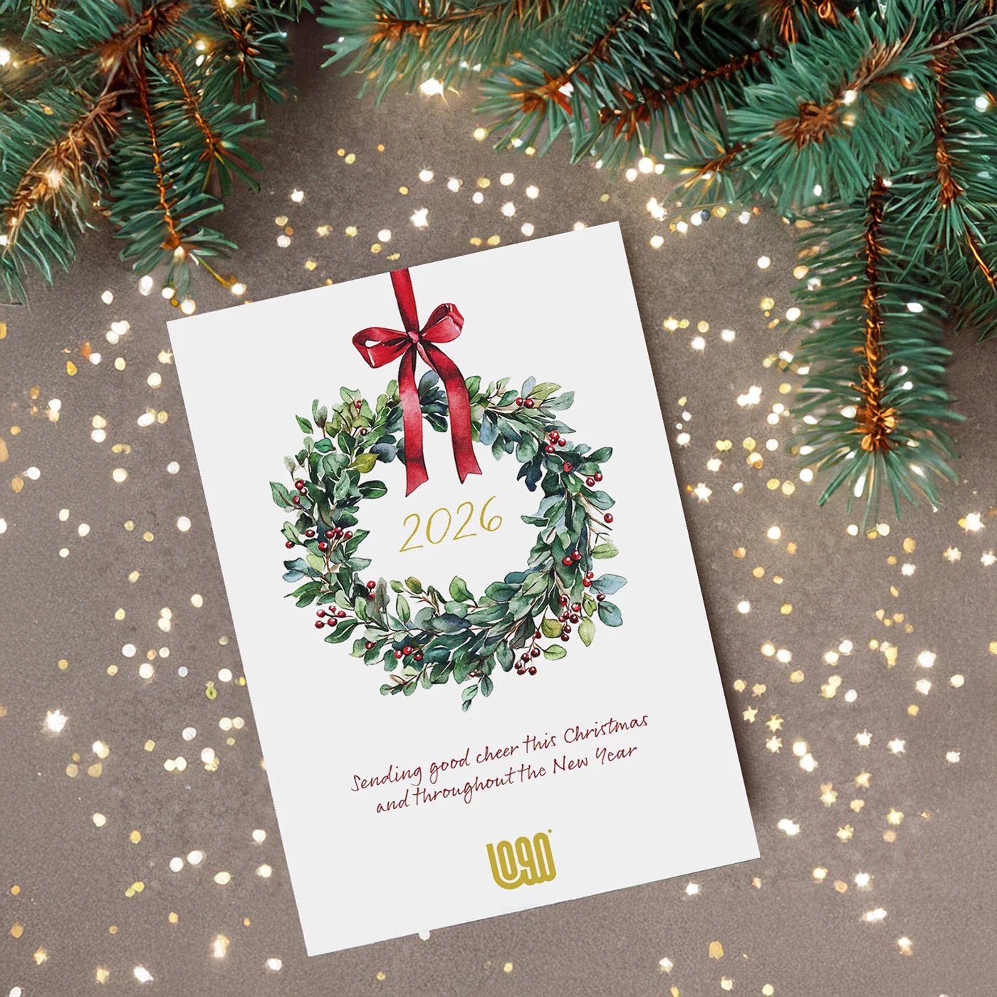 Corporate Christmas Cards - Add Your Logo