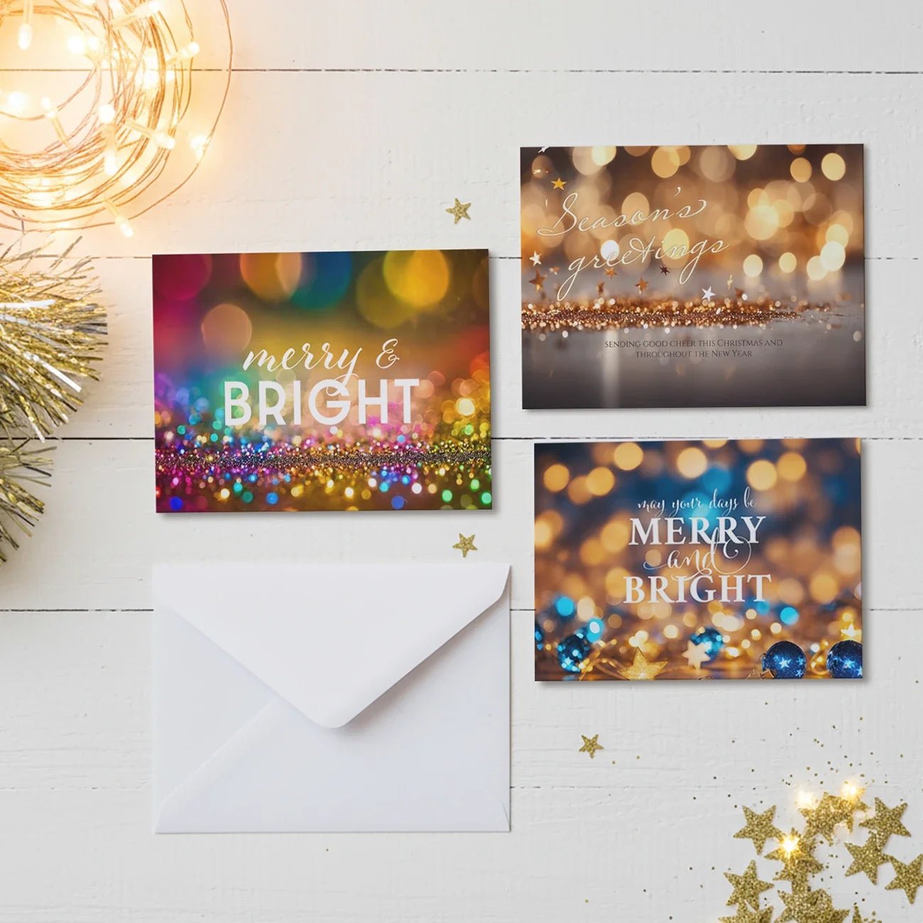 Corporate Christmas cards - Merry and Bright theme