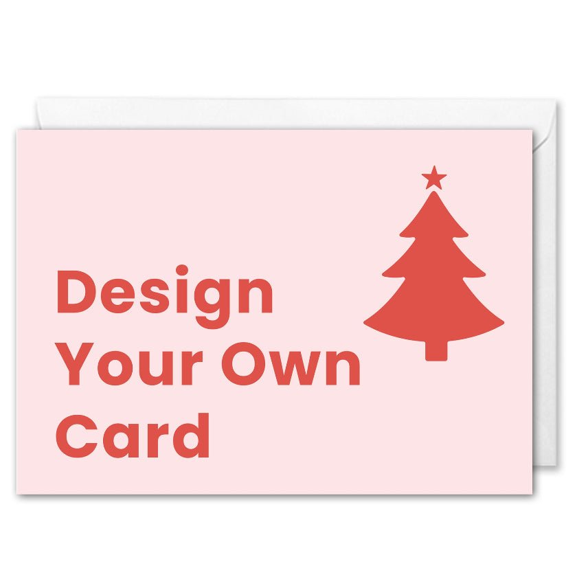 custom business christmas card template A6 design your own 