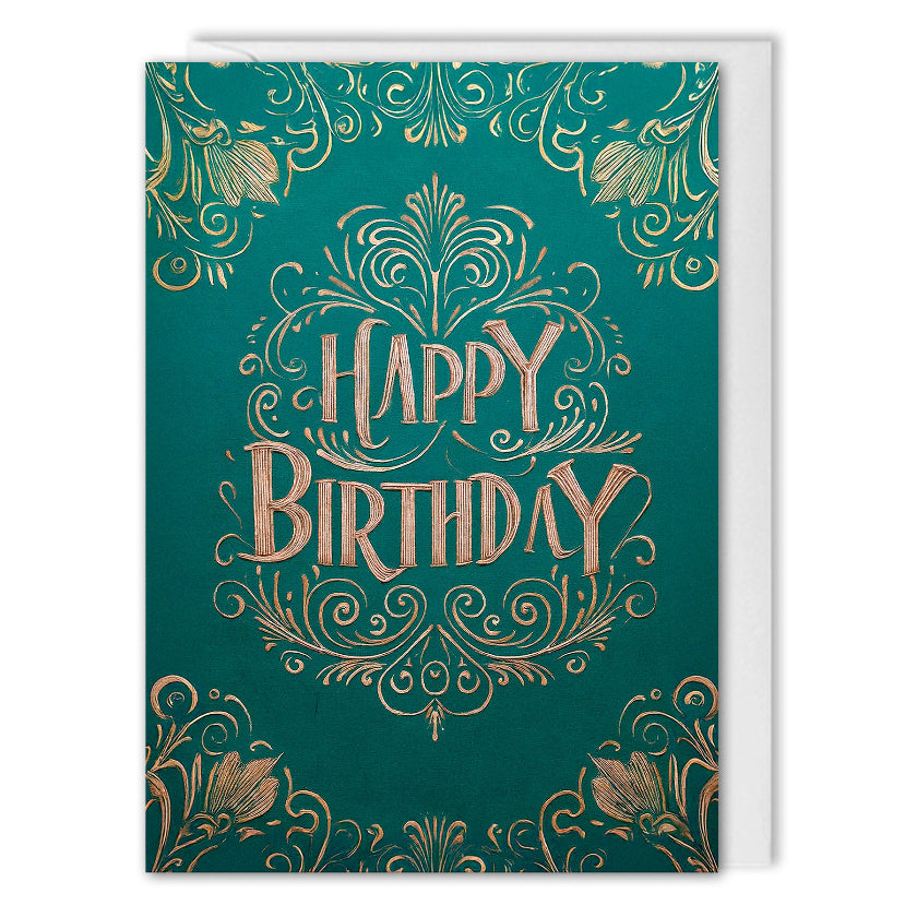 Elegant Business Birthday Greeting Cards - Custom Logo