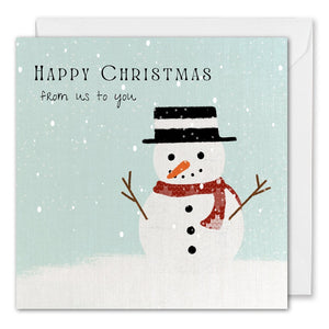 Custom Logo Snowman Christmas Card 