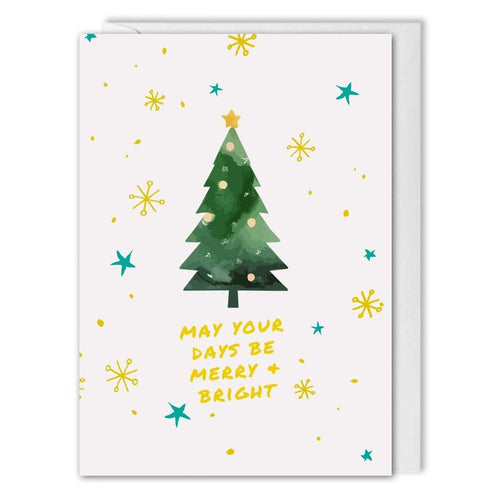 custom business christmas tree card