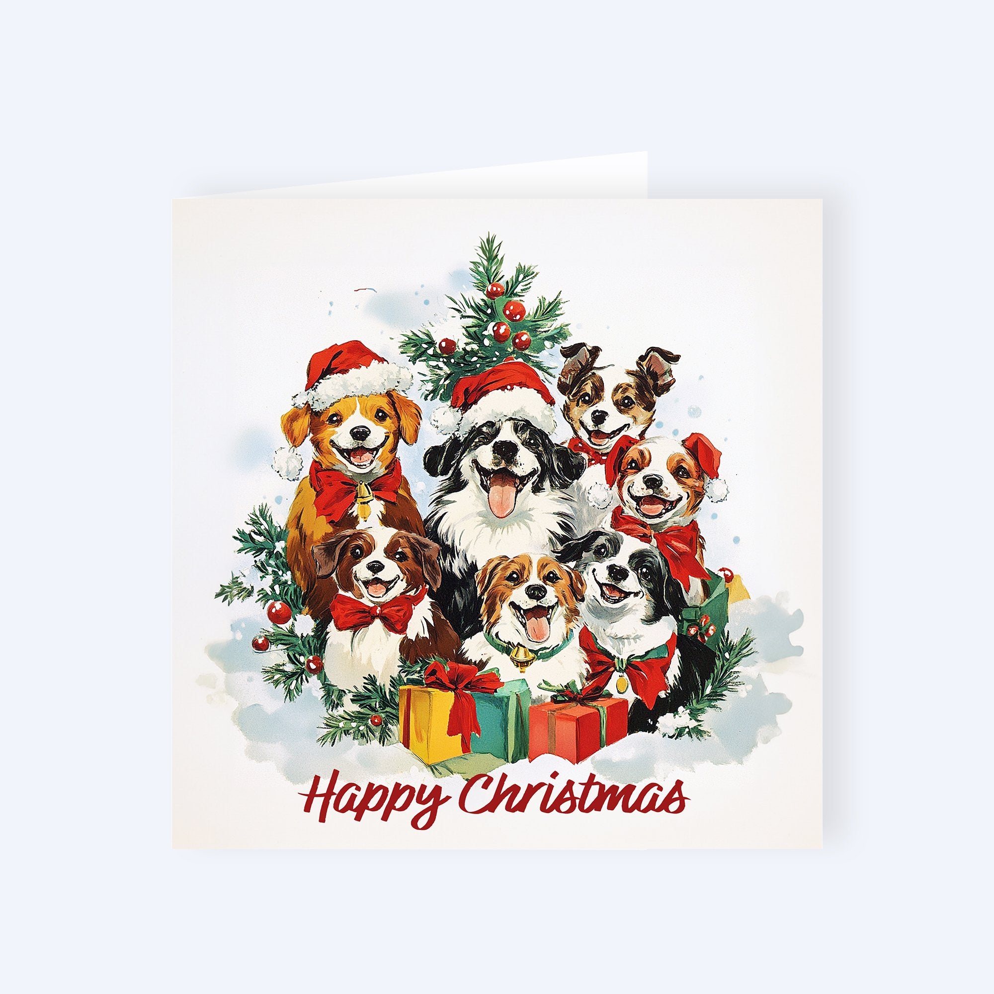 corporate Christmas cards animal theme