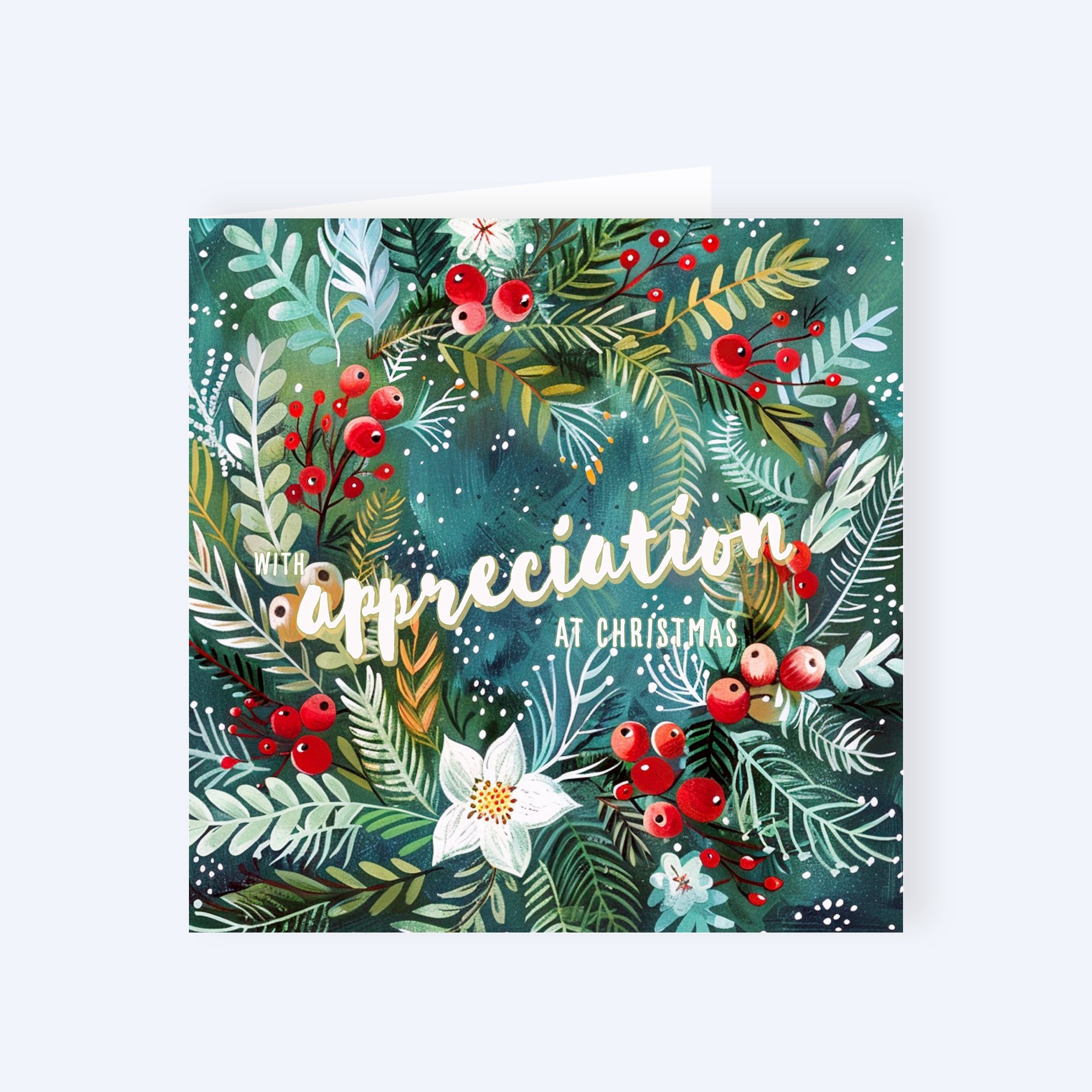 appreciation Christmas cards custom logo
