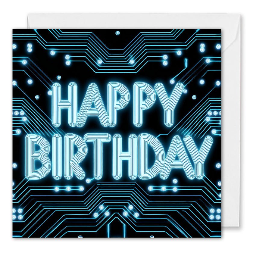 Custom Logo Company Birthday Cards - Circuitry, Electronics, Computer, Engineering
