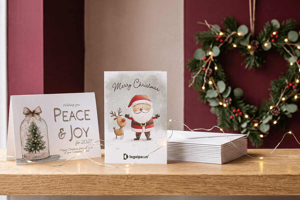 business Christmas cards charity donation