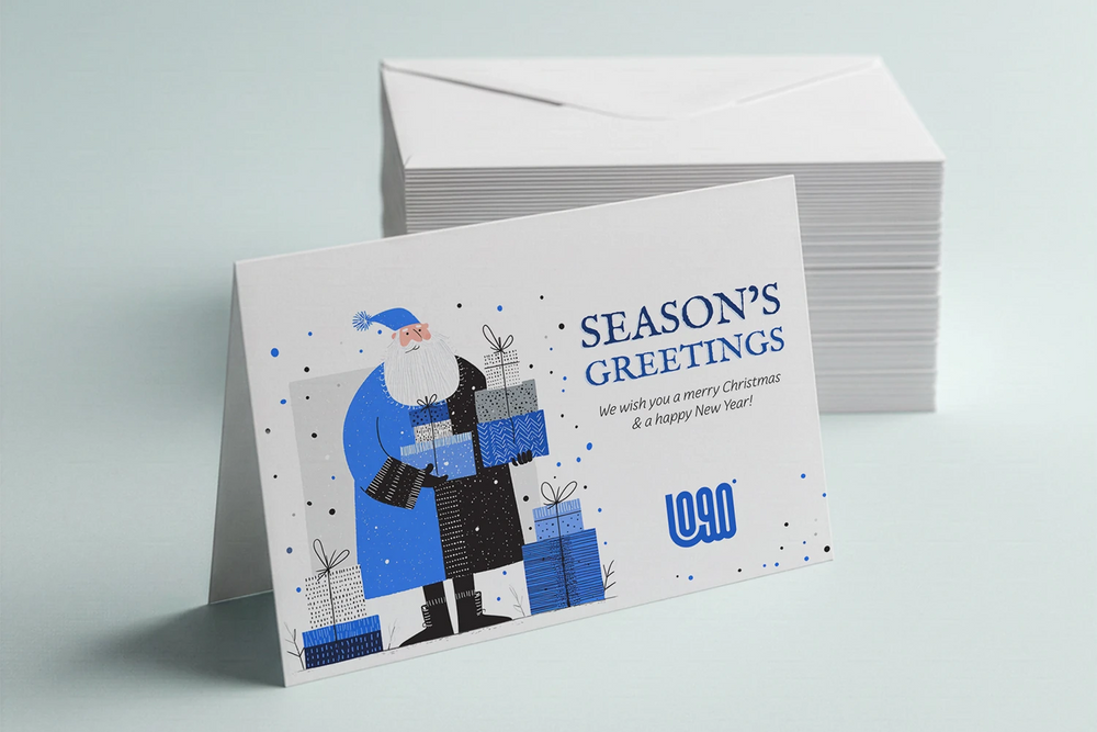 Create branded Christmas cards for your business
