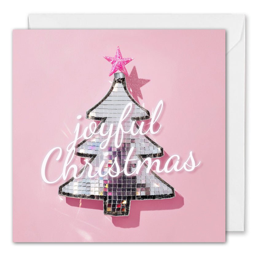 Custom Corporate Christmas Cards - Shiny Disco Tree