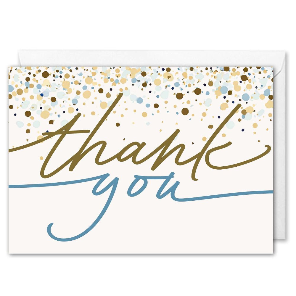 Business Thank You Cards - Elegant Confetti 