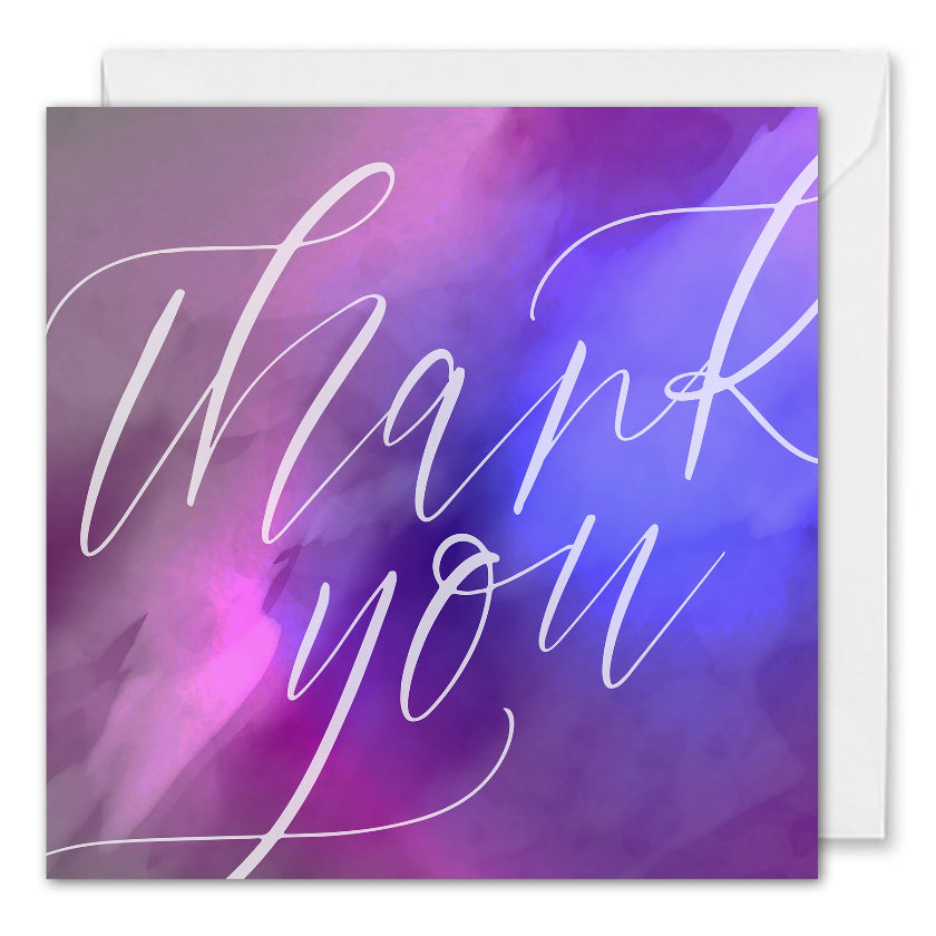 Custom Corporate Thank You Card - Watercolour Elegance