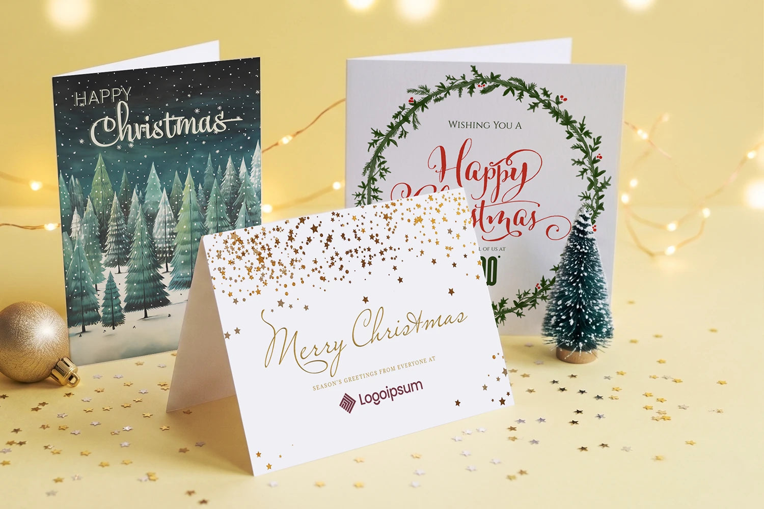 Easy-to-edit Christmas card templates