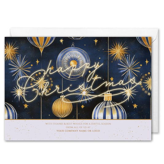 Custom Logo Corporate Christmas Cards - Starbright Deco
