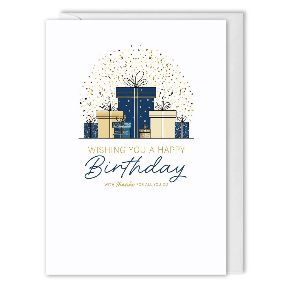 Employee Birthday Cards - Custom Logo - Gifts & Appreciation