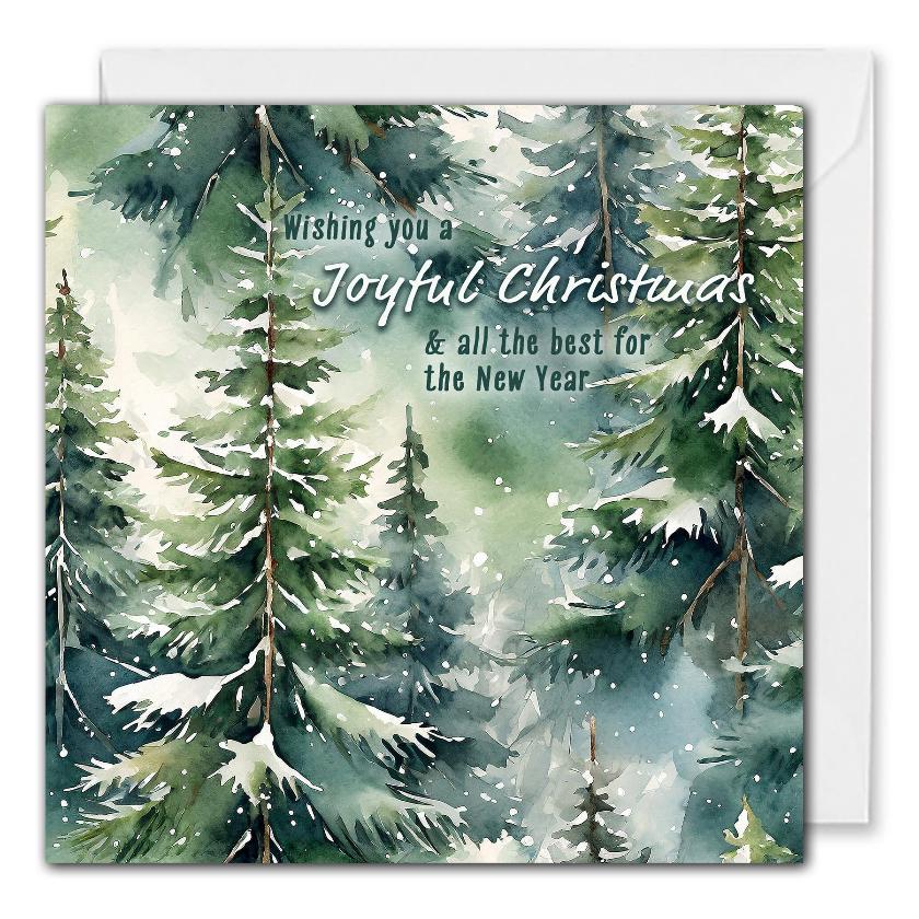 Joyful Christmas & New Year - Custom Business Christmas Cards