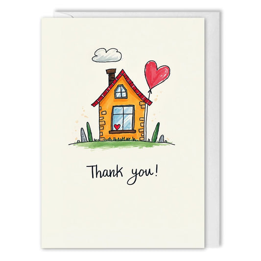 Customer Thank You Cards With Logo - Heart House
