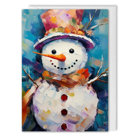 Corporate Christmas Cards - Painted Snowman