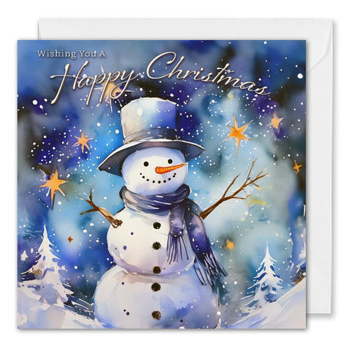 Snowman Custom Company Christmas Cards