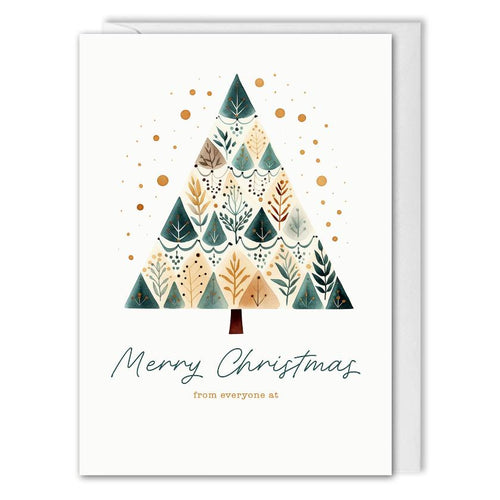 Corporate Christmas Cards With Logo - For Clients & Customers  - Christmas Tree