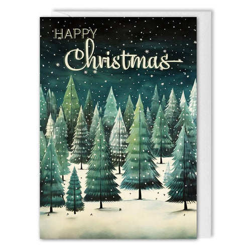 Personalised Corporate Christmas Card - Winter Forest - B2B