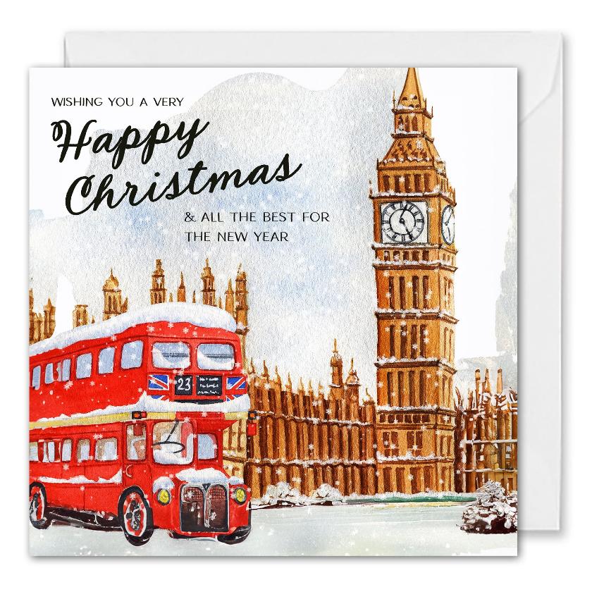 London Business Christmas Cards - Custom Logo & Greetings 