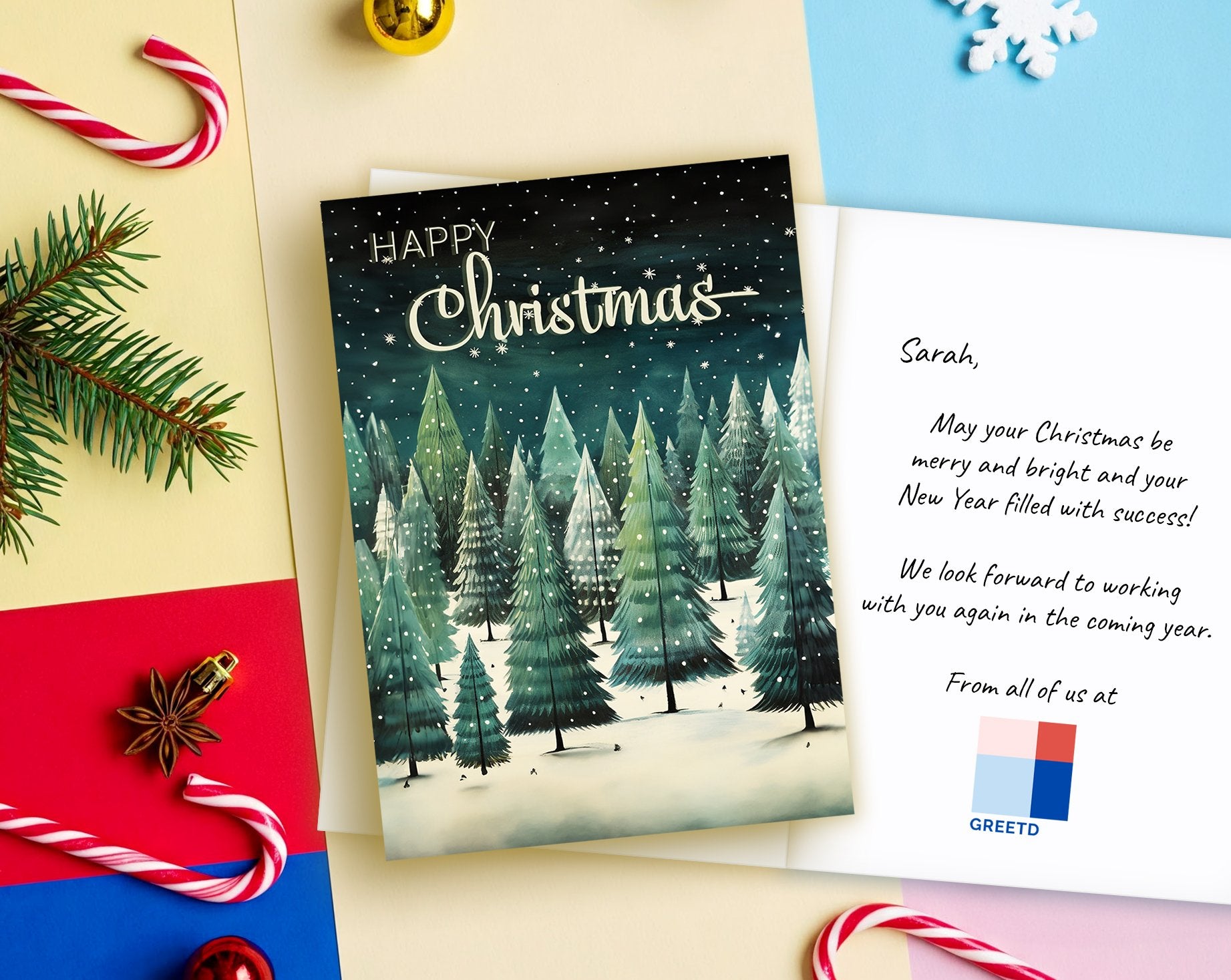 Business Christmas Cards For Clients and Customers