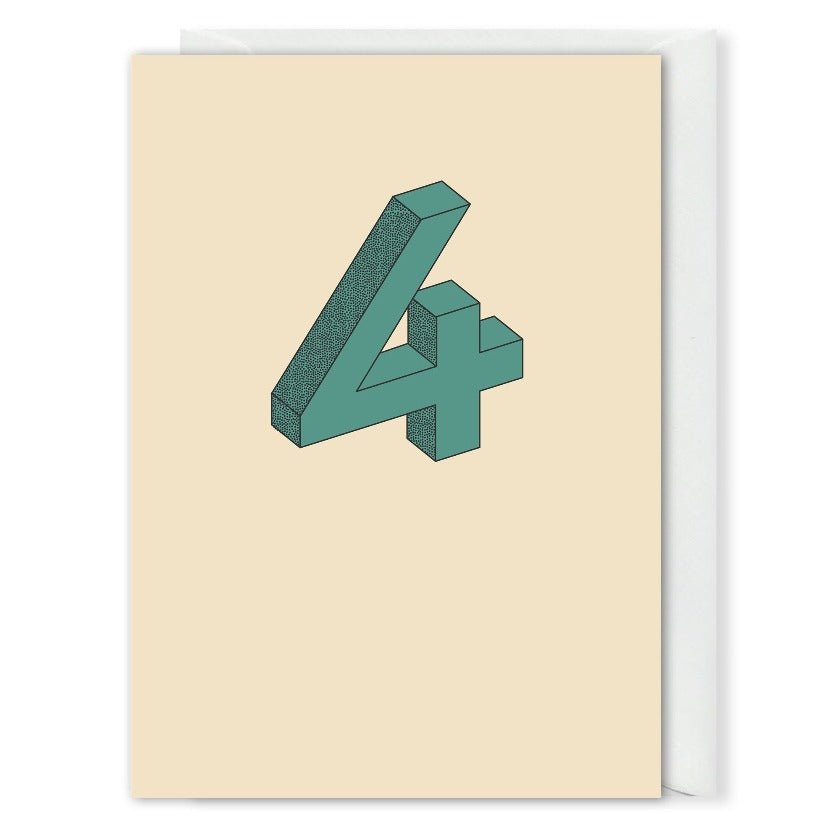 Custom 4 Year Work Anniversary Card 