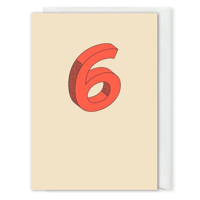 Custom 6 Year Work Anniversary Card 