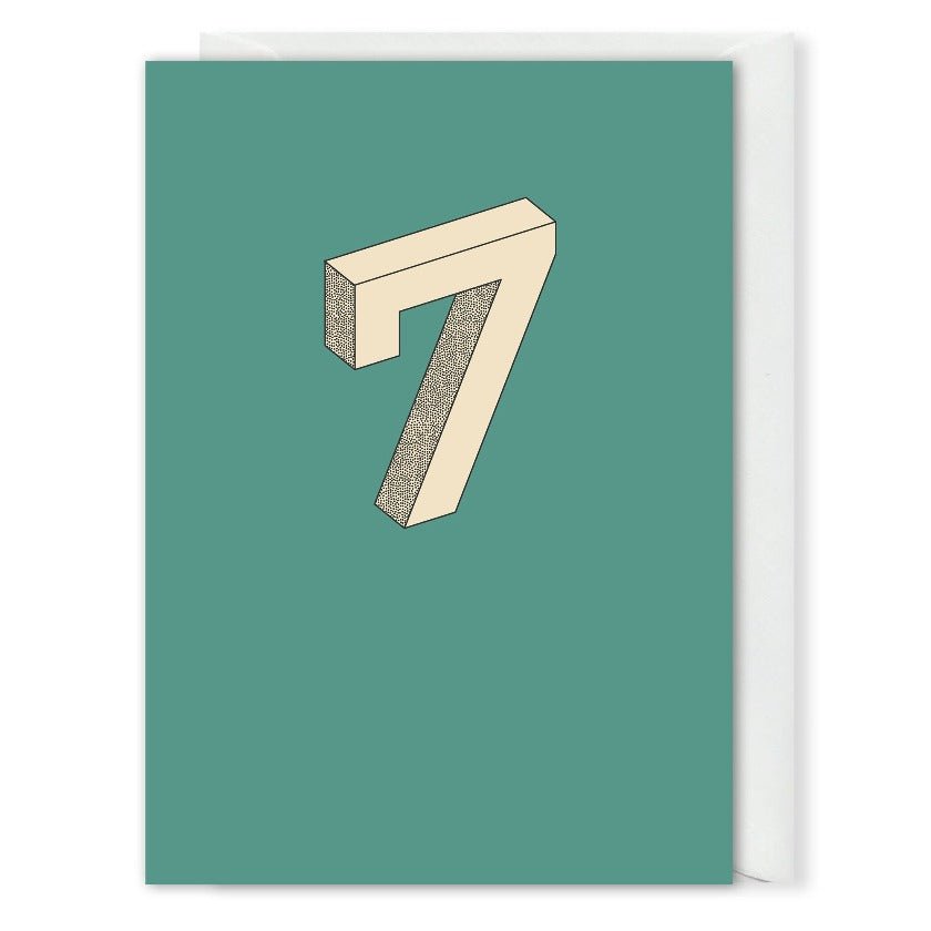 Custom 7 Year Business Anniversary Card 