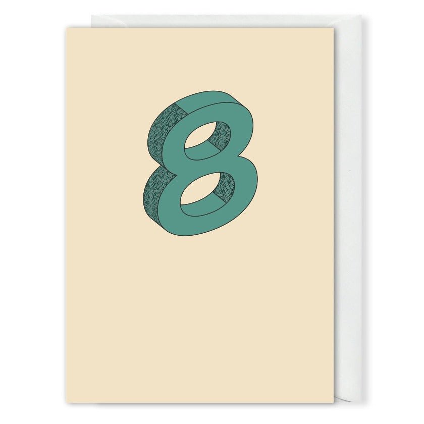 Custom 8 Year Work Anniversary Card 