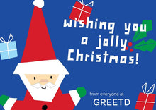 Load image into Gallery viewer, Personalised Santa Christmas Card Business 